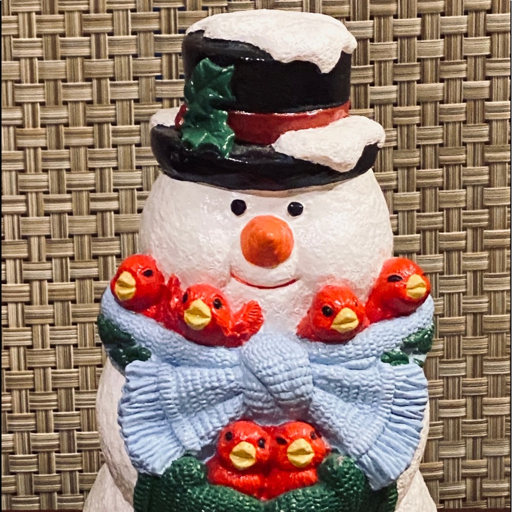 🎄🌟HP🌟VTG Hand Painted Snowman Accents Unlimited - Picture 2 of 5